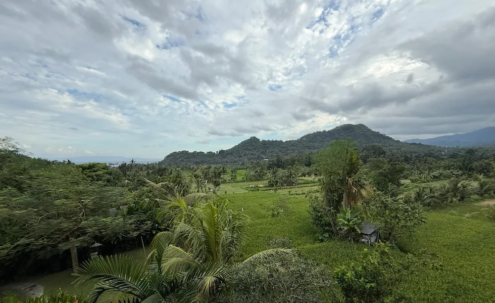 Jungle and mountains near the retreat